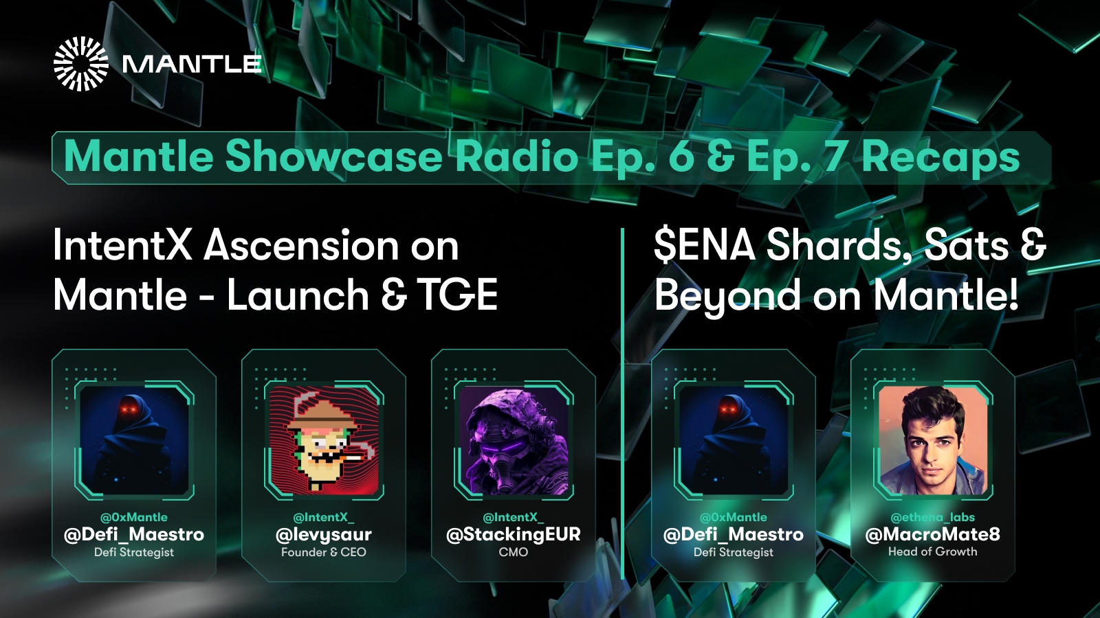 Showcase Summaries | IntentX and Ethena Arrive on Mantle Network